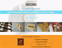 Tablet Screenshot of empreinte-chocolat.be